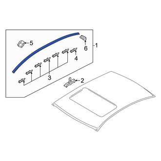Hyundai OE - Left Roof Molding