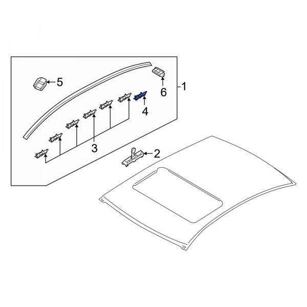 Roof Molding Clip