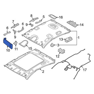 Hyundai OE - Left Sun Visor