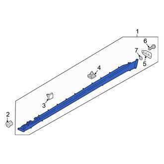 Hyundai OE - Left Rocker Panel Guard