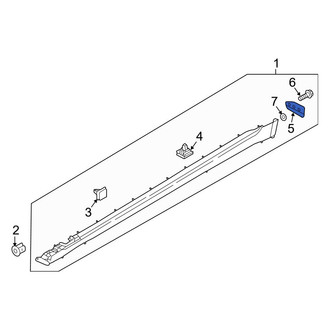 Hyundai OE - Right Rocker Panel Molding Extension