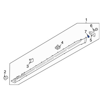 Hyundai OE - Wheel Arch Molding Nut