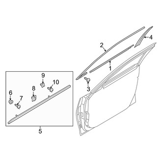 Hyundai OE - Front Door - Exterior Trim