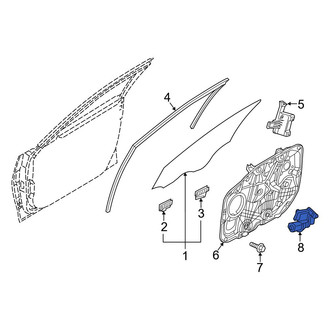 Hyundai OE - Front Left Window Motor