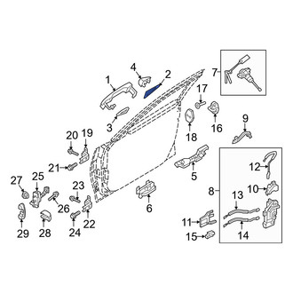 Hyundai OE - Front Exterior Door Handle Gasket
