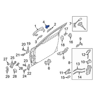 Hyundai OE - Front Left Exterior Door Handle Cover