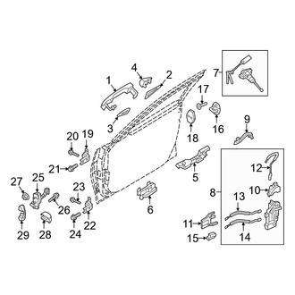 Hyundai OE - Front Door - Lock & Hardware