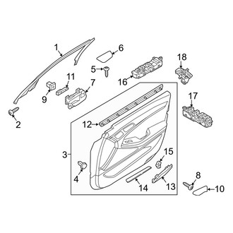 Hyundai OE - Front Door - Interior Trim