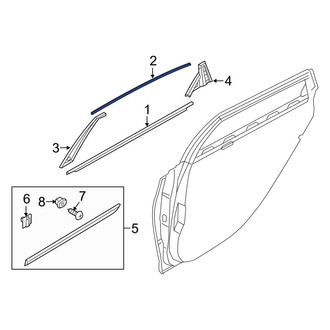 Hyundai OE - Front Left Door Reveal Molding