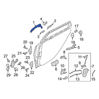 Hyundai OE - Rear Outer Exterior Door Handle