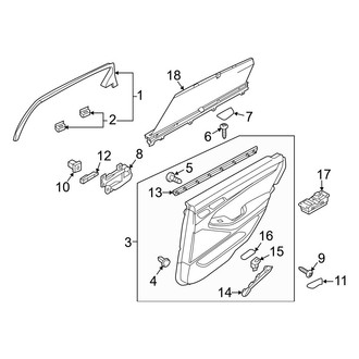 Hyundai OE - Rear Door - Interior Trim