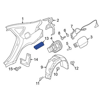 Hyundai OE - Rear Quarter Panel Vent