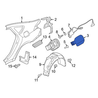 Hyundai OE - Rear Fuel Filler Door