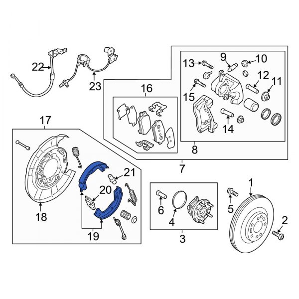 Parking Brake Shoe