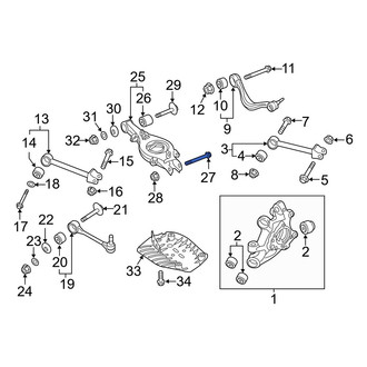 Hyundai OE - Rear Upper Inner Suspension Control Arm Bolt