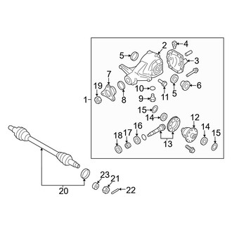 Hyundai OE - Rear Suspension - Axle & Differential