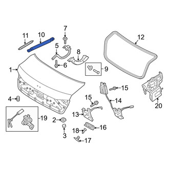 Hyundai OE - Trunk Lid Lift Support
