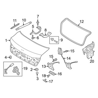 Hyundai OE - Trunk Lid - Lid & Components