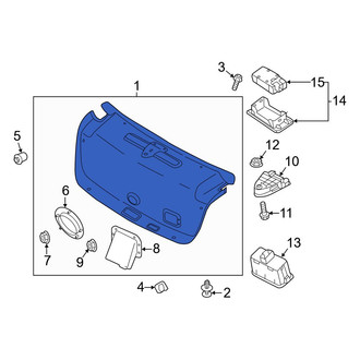 Hyundai OE - Rear Deck Lid Trim