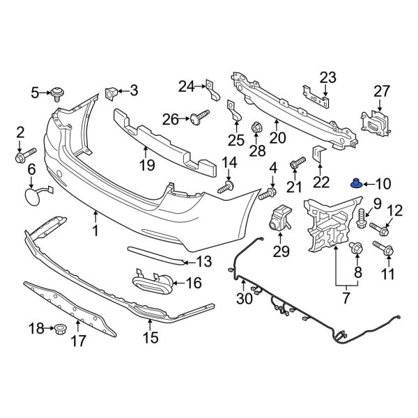 Bumper Cover Grommet