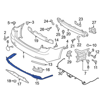 Hyundai OE - Rear Lower Bumper Cover