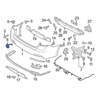Hyundai OE - Rear Tow Eye Cap