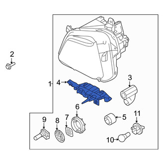Hyundai OE - Left Headlight Bracket