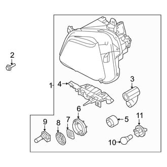 Hyundai OE - Front Lamps - Headlamp Components