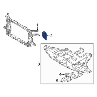 Hyundai OE - Left Radiator Support Bracket