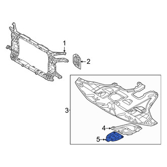 Hyundai OE - Front Engine Oil Drain Plug Access Cover