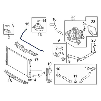 Hyundai OE - Upper Engine Coolant Overflow Hose