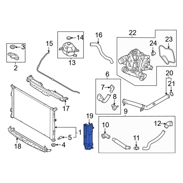 Radiator Support Baffle