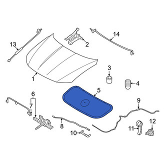 Hyundai OE - Front Hood Insulation Pad