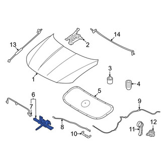 Hyundai OE - Front Hood Latch