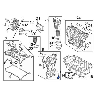 Hyundai OE - Front Engine Crankshaft Seal