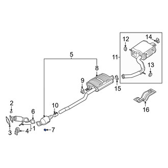Hyundai OE - Exhaust Pipe Nut