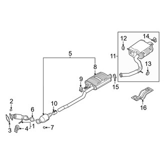 Hyundai OE - Exhaust System - Exhaust Components (SE / SEL)