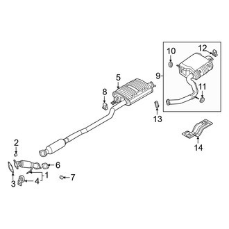 Hyundai OE - Exhaust System - Exhaust Components (Limited / SEL Premium)
