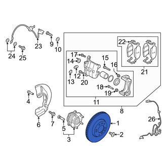 Hyundai OE - Front Disc Brake Rotor