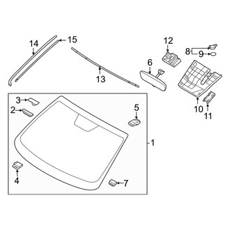 Hyundai OE - Windshield - Reveal Moldings