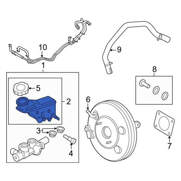 Brake Master Cylinder Reservoir