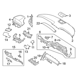 Hyundai OE - Instrument Panel Components (Limited / SEL / SEL Premium)