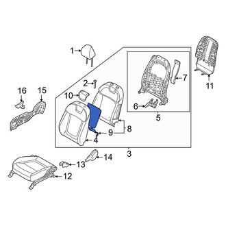 Hyundai OE - Front Right Seat Heater Pad