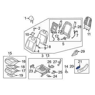 Hyundai OE - Front Left Power Seat Switch