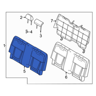 Hyundai OE - Rear Seat Back Cushion Cover