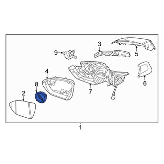 Hyundai OE - Front Left Door Mirror Drive Motor