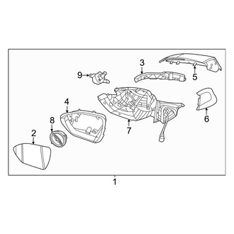 Hyundai OE - Front Left Door Mirror