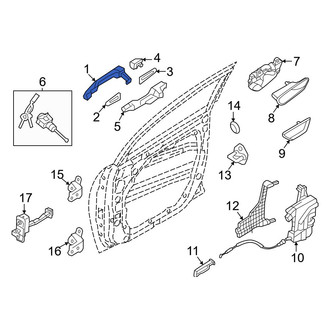Hyundai OE - Front Left Outer Exterior Door Handle
