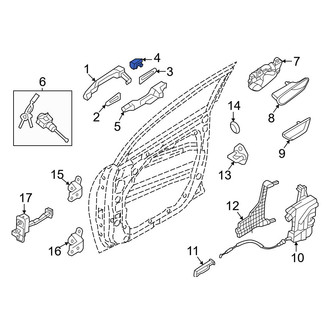 Hyundai OE - Front Left Exterior Door Handle Cover