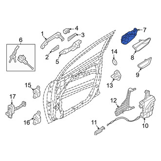 Hyundai OE - Front Right Inner Interior Door Handle